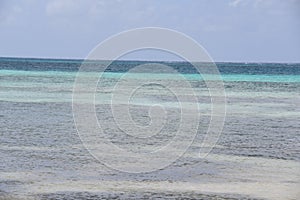 View from Rum Point on the North Side of Grand Cayman in the Cayman Islands