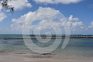 View from Rum Point on the North Side of Grand Cayman in the Cayman Islands