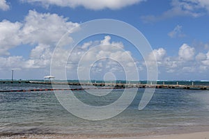 View from Rum Point on the North Side of Grand Cayman in the Cayman Islands