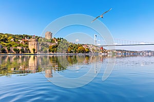 View on the Rumelian Castle and the Second Bosphorus Bridge, Istanbul