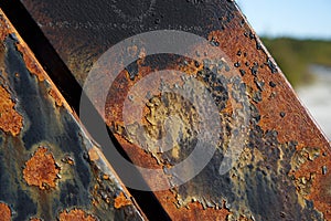 View of Rust On A Iron Beam