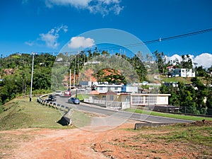 View from Ruta panoramica road in Puerto Rico. USA. this road is little used by tourists but allows to leave the tourist circuit photo