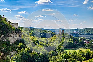 A view of Saaleck Castle on the Saale