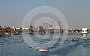 View of Sabarmati Riverfront in Ahmedabad