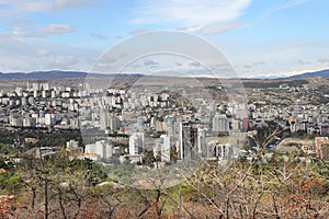 The view of Saburtalo in Tbilisi city, Georgia