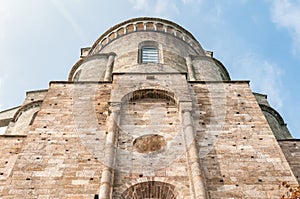 View of the Sacra San Michele or St. Michael Abbey, is a religious complex on Mount Pirchiriano, Province of Turin, Piedmont,