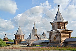 View of the Sacred and Troitsk Trifonov-Pechengsky man's monastery