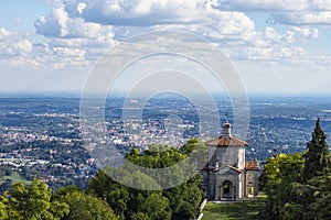 View of the Sacro Monte pilgrimage trail