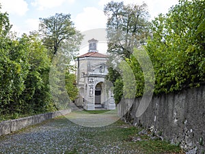 View of the Sacro Monte pilgrimage trail