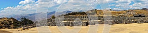 View of Sacsahuaman with a part of the stone wall at Cusco, Peru