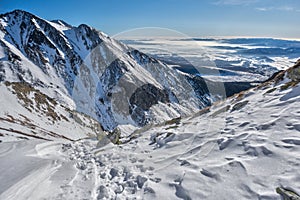 View from saddle under Solisko at High Tatras