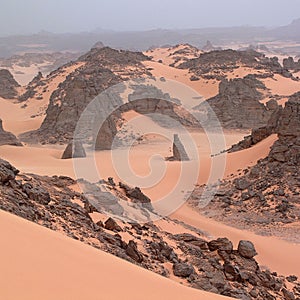 View of Sahara Desert