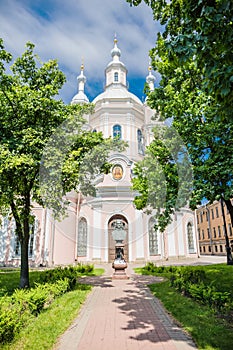View of Saint Andrew's Cathedra in St. Petersburg