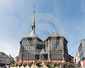View at Saint Catherine`s Church in Honfleur, France