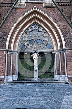 View from Saint Catherine`s church Sint -Catharinakerk