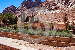 View of Saint Catherine`s Monastery, Sinai, Egypt