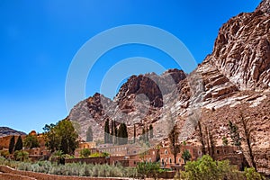 View of Saint Catherine`s Monastery, Sinai, Egypt