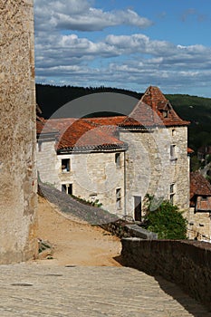 View of Saint Cirq Lapopie , The Lot, Dordogne Valley