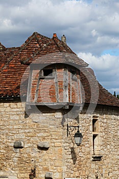 View of Saint Cirq Lapopie , The Lot, Dordogne Valley