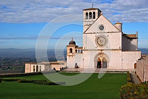 View of the saint francis abbey. Assisi.