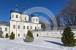 View of Saint George monastery, Novgorod the Great