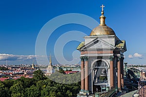 View from Saint Isaac`s Cathedral - St. Petersburg Russia