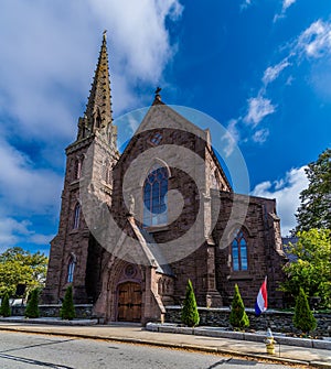 A view of the Saint Marys church in Newport, USA photo