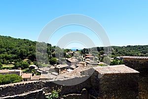 A view on Saint-Montan village, South of France