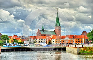 View of Saint Olaf Church in Helsingor, Denmark photo