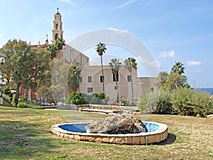 View of Saint Peter's Catholic church. Yaffo, Israel photo