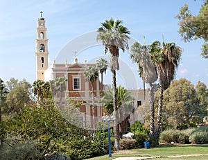 View of Saint Peter's Catholic church. Yaffo, Israel