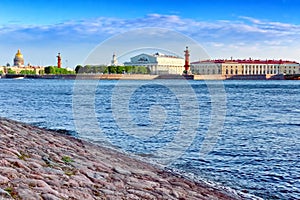 View of Saint Petersburg from Neva river. Russia