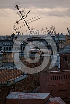 View of Saint Petersburg roofs