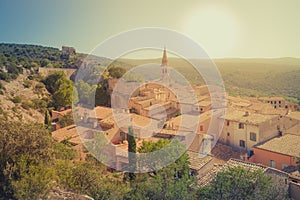 View of Saint Saturnin d Apt, Provence, France