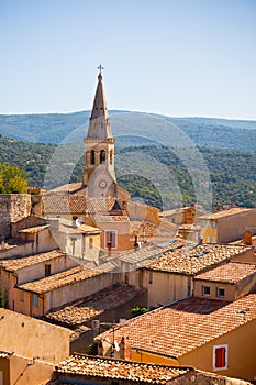 View of Saint Saturnin d Apt, Provence, France