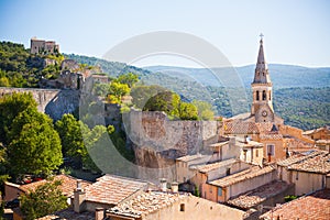 View of Saint Saturnin d Apt, Provence, France