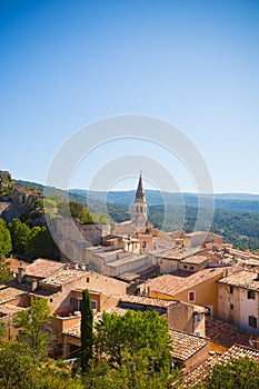 View of Saint Saturnin d Apt, Provence, France