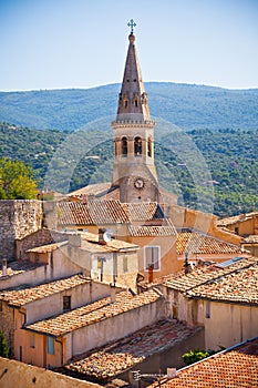 View of Saint Saturnin d Apt, Provence, France