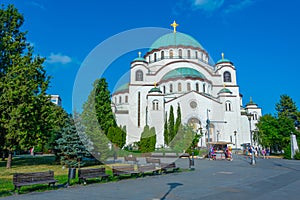 View of the saint sava cathedral in Belgrade, Serbia