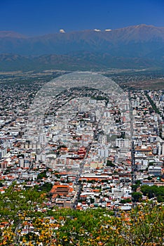 Salta skyline and the Andes