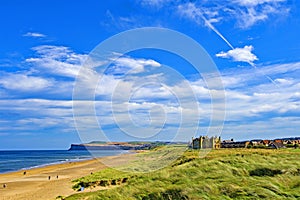 View of Saltburn by the Sea, from Marsk, North Yorkshire, England