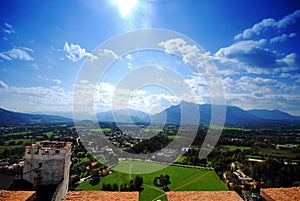 View of Salzburg, the fourth-largest city in Austr