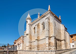 View at the San Antolin Church in Tordesillas town - Spain photo