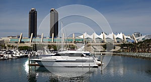 View of the San Diego Marina and Convention Center