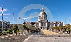 View of the San Francisco City Hall Building During Sunny Clear Day