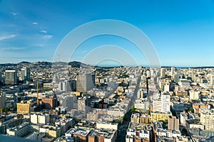 View of the San Francisco City Hall with Twin Peaks in the Background