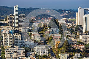 View of San Francisco from the Coit Tower