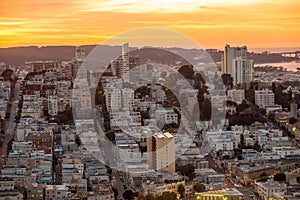 View of San Francisco from the Coit Tower