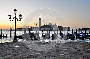 View on San Georgio Maggiore. Venice. San Zaccaria.