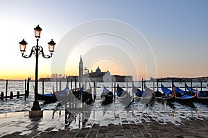 View on San Georgio Maggiore. Venice. San Zaccaria.